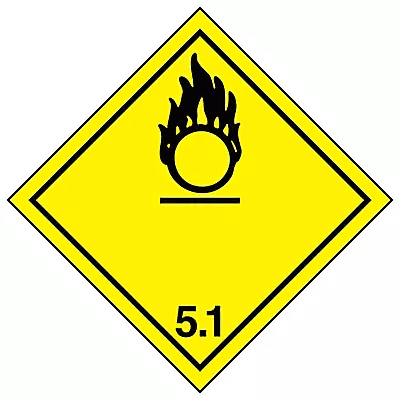 Etiqueta clase 5 · Sustancias oxidantes