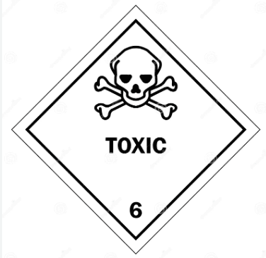 Etiqueta clase 6 · Sustancias tóxicas e infecciosas
